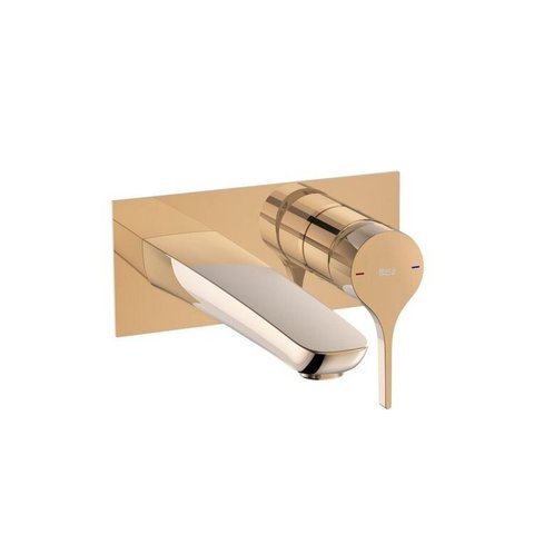 Kit com 2 Monocomando para Lavatório de Parede Insígnia Rosa/Rosé Gold Celite