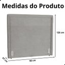 Ver imagem 7 de Cabeceira de Cama Box Estofada 90 Cm Solteiro Linho Stela