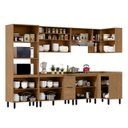 Ver imagem 2 de Cozinha Modulada Toscana 7 Peças Mdf com Aéreo 1200 Porta de Vidro Basculante e Armários Canto 