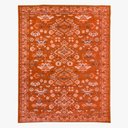 Ver imagem 2 de Tapete Sala Classico Oriental 200x300 Cm Tipo Belga Laranja