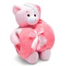 Manta e Bichinho Pelúcia Buettner Baby Microfibra Teddy com Touca Rosa - 1