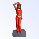 Ver imagem 1 de Escultura Maria Navalha Vermelha em Resina 16 cm