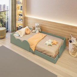 Cama Infantil Montessoriana Solteiro Cloud - 4