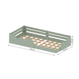 Cama Infantil Montessoriana Solteiro Cloud - 3
