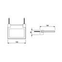 Ver imagem 2 de Kit com 2 Saboneteira de Vidro Ritmo 11,4x17,5cm