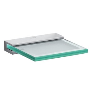 Kit com 2 Saboneteira de Vidro Verso Brilhante e Elegante