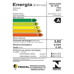 Ventilador de Teto Max sem Lustre 110 Volts Branco - 51.01-0815 - Tron - 3