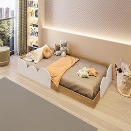 Cama Infantil Montessoriana Solteiro Cloud - 4