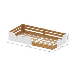 Cama Infantil Montessoriana Solteiro Cloud - 3