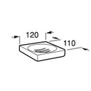 Ver imagem 2 de Kit com 2 Saboneteira Quadrada Tempo Roca