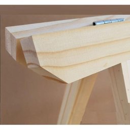 Apoio De Mesas E Tampos Par De Cavaletes Pinus 80cm - 3