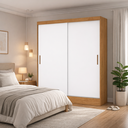 Ver imagem 2 de Guarda Roupa com 2 Portas 2 Gavetas Sapphire -grand Line