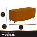 Ver imagem 4 de Calçadeira Baú King Size Estofada Maitê Veludo