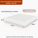 Ver imagem 7 de Cama Japonesa com Cabeceira Blind Seo Queen Bouclé Off White - Sallar Home