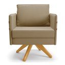 Ver imagem 4 de Kit 01 Namoradeira 02 Lugares e 02 Poltronas Mari Suede Base de Madeira MA30 - D’Rossi Marrom