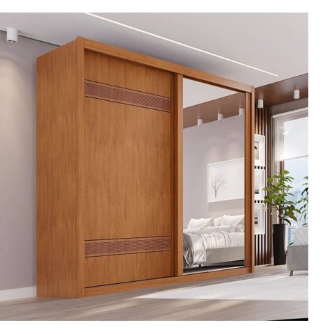 Guarda-Roupa Casal 2 Portas com Esp. Pietro 202 - Bettio