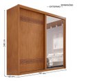 Ver imagem 5 de Guarda-Roupa Casal 2 Portas com Esp. Pietro 202 - Bettio