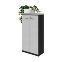 Ver imagem 2 de Armário de Escritório 80cm 2 Portas com Chave Multimóveis CR25294 