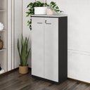 Ver imagem 1 de Armário de Escritório 80cm 2 Portas com Chave Multimóveis CR25294 
