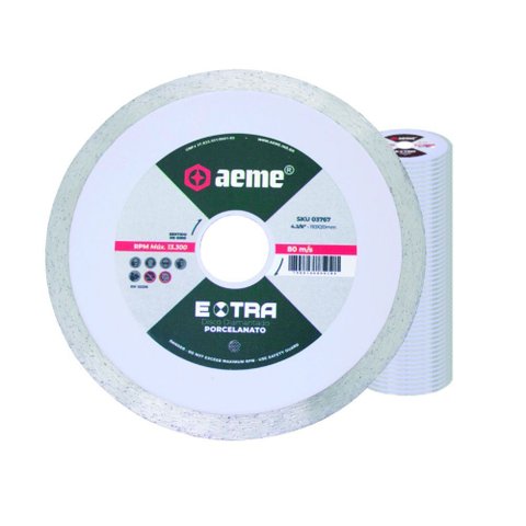 Disco Diamantado Aeme Extra Porcelanato 4.3/8x20mm 50 Unidades