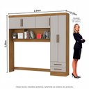 Ver mais imagens de Guarda Roupa Modulado com Cama Paris 5 Portas 2 Gavetas