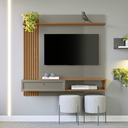 Ver mais imagens de Painel Home Alvorada Amendoa Titanio White para Tv 55 Polegadas Linea Brasil
