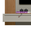 Ver imagem 5 de Painel Home Alvorada Amendoa Titanio White para Tv 55 Polegadas Linea Brasil