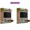 Ver imagem 6 de Painel Home Alvorada Amendoa Titanio White para Tv 55 Polegadas Linea Brasil