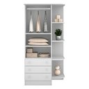 Ver imagem 7 de Conjunto Infantil Aurora Branco: Berço Aurora + Kit Rodízios + Cômoda Aurora + Guarda-roupa