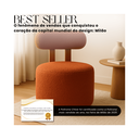 Ver imagem 4 de Kit 2 Poltrona Orgânica Chloe para Sala de Estar e Recepção:Terra-Cota