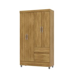 Guarda Roupa Pequeno Ideal 4 Portas e 2 Gavetas para Quarto de Hospedes - 3