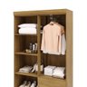 Guarda Roupa Pequeno Ideal 4 Portas e 2 Gavetas para Quarto de Hospedes - 7