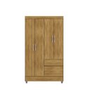 Ver imagem 2 de Guarda Roupa Pequeno Ideal 4 Portas e 2 Gavetas para Quarto de Hospedes
