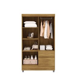 Guarda Roupa Pequeno Ideal 4 Portas e 2 Gavetas para Quarto de Hospedes - 8