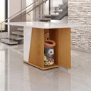 Ver imagem 4 de Mesa de Madeira Harmonia 160 Cm com Vidro Naturalle/off White - Móveis Bechara