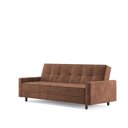 Ver imagem 7 de Sofá Cama Nice 4 Lugares Reclinável 203cm Marrom Suede Cialar Móveis