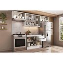 Ver imagem 2 de Cozinha Completa Bella 4 Peças (3aéreos+1balcão) C4p254 Nogal/cinza - Carraro