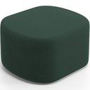 Ver imagem 2 de Kit 2 Puffs Decorativos Orgânico para Living Quarto 70cm Doha W01 Suede Verde Musgo - Lyam Decor