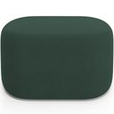 Ver imagem 6 de Kit 2 Puffs Decorativos Orgânico para Living Quarto 70cm Doha W01 Suede Verde Musgo - Lyam Decor