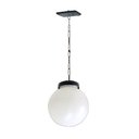 Ver imagem 1 de Luminária Globo de Teto Alumínio Fundido Preto 30x20cm