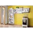 Ver imagem 3 de Kit de Cozinha Completa 3 Peças Múltipla (2 Armários + 1 Paneleiro) Cpt98 Branco/preto -