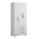 Ver imagem 2 de Guarda Roupa Solteiro Nt5000 3 Portas e 2 Gavetas com Pés Notável