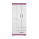 Ver imagem 5 de Guarda Roupa Solteiro Nt5000 3 Portas e 2 Gavetas com Pés Notável