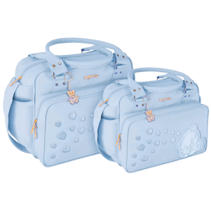 Kit Bolsas Maternidade Griff Baby Ursinho Azul Claro