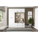 Ver imagem 2 de Guarda-Roupas Modulado 2 Gavetas c/prateleiras Linha FREE - BE Mobiliário Branco