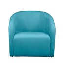 Ver imagem 2 de Poltrona Decorativa Recepção Sala de Estar Lara Veludo Cor:turquesa