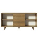 Ver imagem 6 de Buffet Aparador Rustic 3 Gavetas 2 Portas Pés Madesa