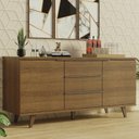 Ver imagem 1 de Buffet Aparador Rustic 3 Gavetas 2 Portas Pés Madesa