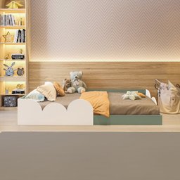 Cama Infantil Montessoriana Solteiro Cloud - 5