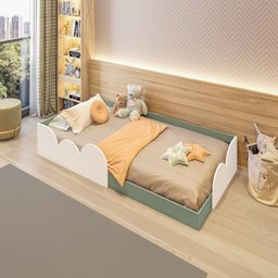 Cama Infantil Montessoriana Solteiro Cloud - 4